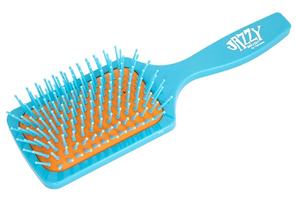Щётка массажная Harizma Jazzy Brush (прямоугольная, голубая/оранжевая), h10626-0609