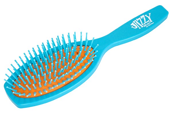 Щётка массажная Harizma Jazzy Brush (овальная, голубая/оранжевая), h10627-0609