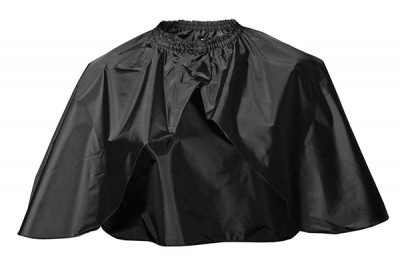 Накидка парикмахерская Harizma укороченная (73х115 см, черная), h10806-15