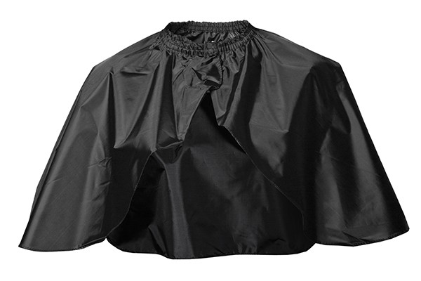 Накидка парикмахерская Harizma укороченная (73х115 см, черная), h10806-15