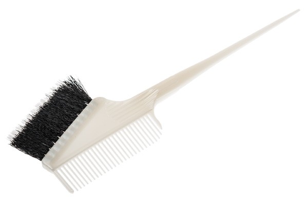 Кисть для окрашивания волос Harizma (широкая, комбинированная, расческа), h10952-combo