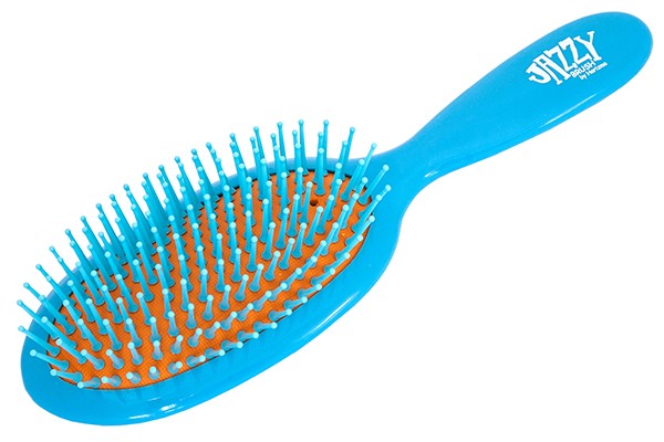Щётка массажная Harizma Jazzy Brush (овальная, голубая/оранжевая), h10629-0609