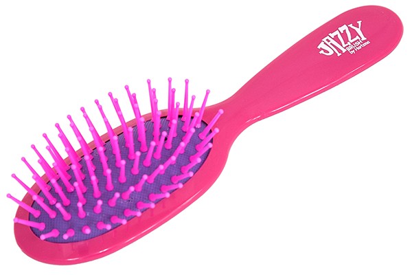 Щётка массажная Harizma Jazzy Brush (овальная, розовая/фиолетовая), h10630-0507