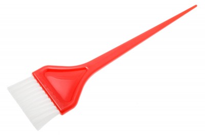 Кисть для окрашивания волос Harizma (широкая, красная), h10954-04