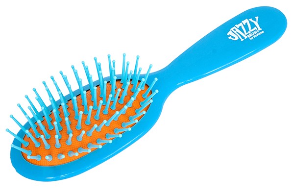 Щётка массажная Harizma Jazzy Brush (овальная, голубая/оранжевая), h10630-0609