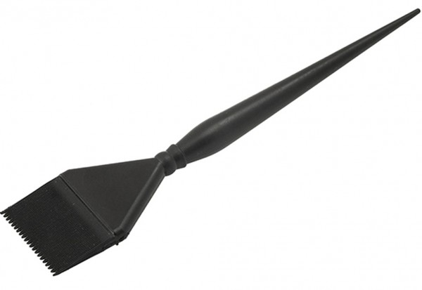 Кисть-лопатка для окрашивания волос Harizma (силикон, черная), h10955