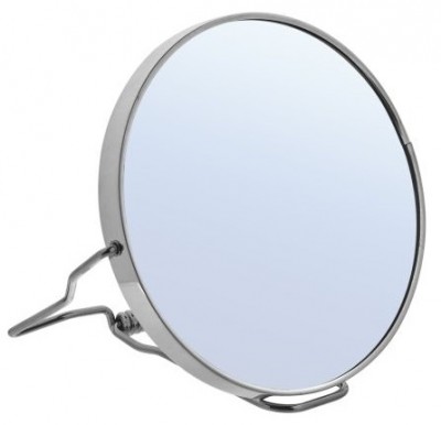 Зеркало косметическое двустороннее Harizma в металлической оправе, h10520