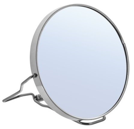 Зеркало косметическое двустороннее Harizma в металлической оправе, h10520