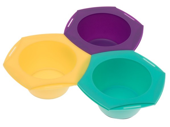 Набор для колориста Harizma из 3 цветных мисок, h10960R