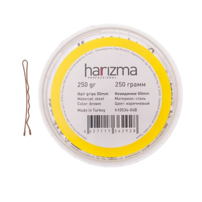 Невидимки Harizma прямые (50 мм, 250 г, коричневые), h10535-04B