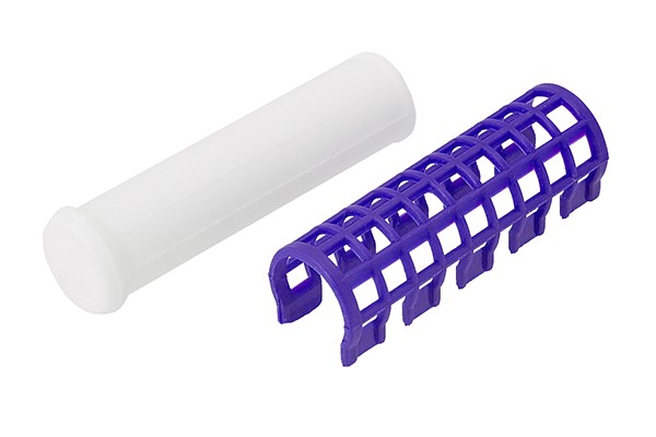 Термобигуди Harizma с зажимами (17 мм, 7 шт, фиолетовые), h10981-17