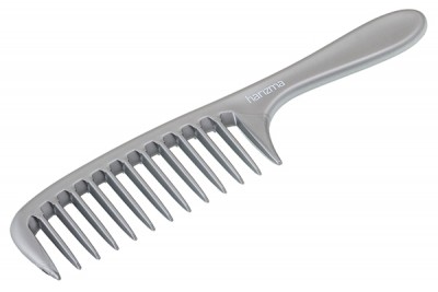Расческа-гребень Harizma с крупными зубцами (22 см, серебро), h10651