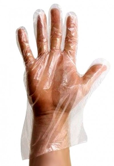 Полиэтиленовые одноразовые перчатки Harizma (размер M, прозрачные, 100 шт), h10985