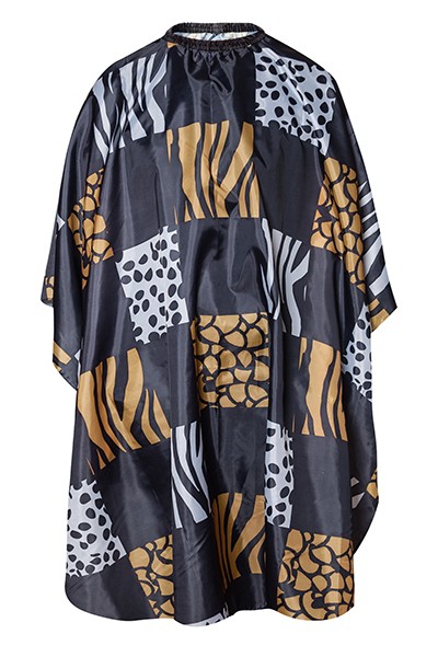 Накидка парикмахеская Harizma "Жёлтые квадраты" (125х150 см), h10861-03