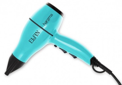 Профессиональный компактный фен для волос Harizma Elfin (1900 Вт, голубой), h10221-06