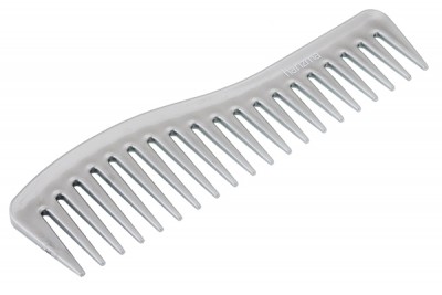 Расческа-гребень Harizma с крупными зубцами (18 см, нейлон, серебро), h10653
