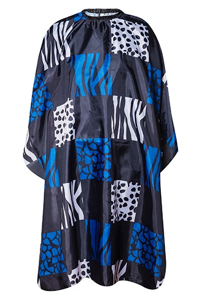 Накидка парикмахерская Harizma "Синие квадраты" (125х150 см), h10861-14