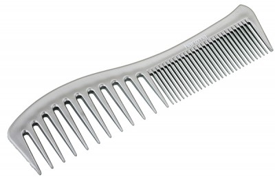 Комбинированная расческа Harizma (18 см, нейлон, серебро), h10654
