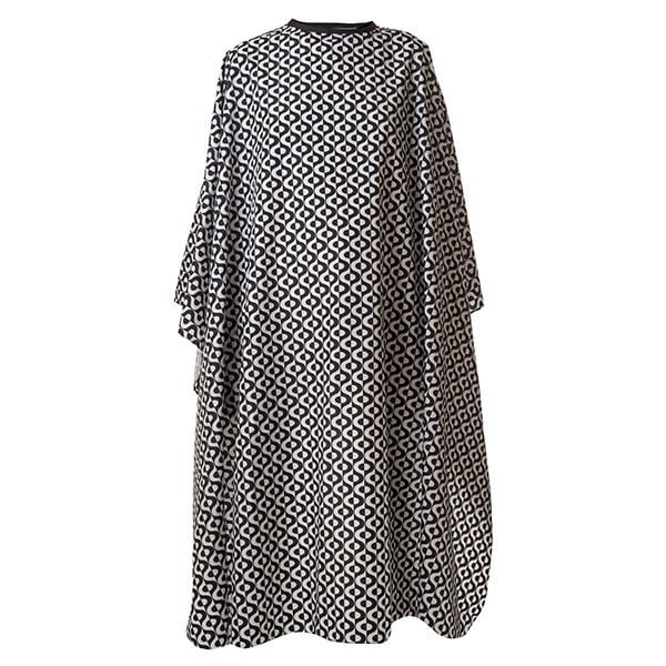 Накидка парикмахерская Harizma "Орнамент" чёрный (140х160 см), h10882B-15