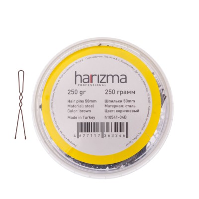 Шпильки Harizma волна (50 мм, 250 г, коричневые), h10541-04B