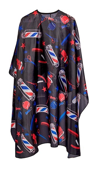 Накидка парикмахерская Harizma "Барбер-салон" (140х160 см), h10883B