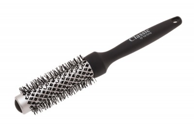 Термобрашинг Harizma Classic для укладки волос (25 мм, черный), h10606T-25