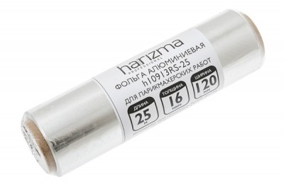 Фольга для мелирования Harizma (длина 25 м, ширина 120 мм, толщина 16 мкм), h10913RS-25