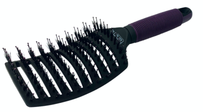 Щетка для волос продувная Harizma щетина + нейлон «Бургундское вино», h10703-33