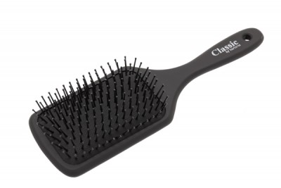 Щетка массажная Harizma Classic (натуральное дерево, большая, черная), h10706R