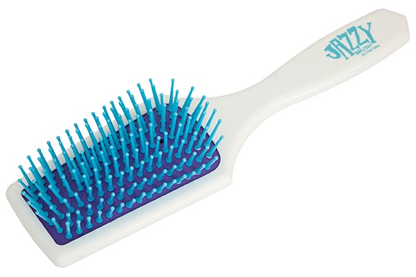Щетка массажная Harizma Jazzy Brush (трапеция, белая/фиолетовая), h10625-0107