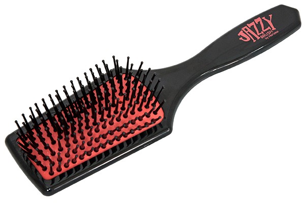 Щётка массажная Harizma Jazzy Brush (трапеция, черная/красная), h10625-1503